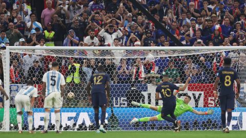 Mbappe strzelił trzeciego gola Francji przeciwko Argentynie w finale mistrzostw świata.