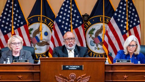 Chairman Rep. Bennie Thompson (D-MS) speaks as members of the House Select Committee hold their last public hearing on December 19, 2022