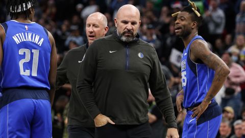 Kidd reacts after being ejected from the game against the Timberwolves.