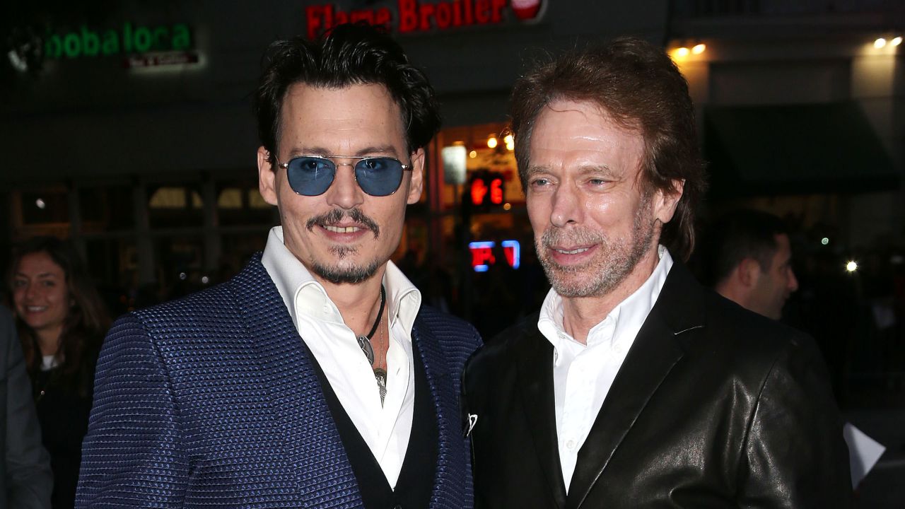 Johnny Depp and producer Jerry Bruckheimer in 2014.