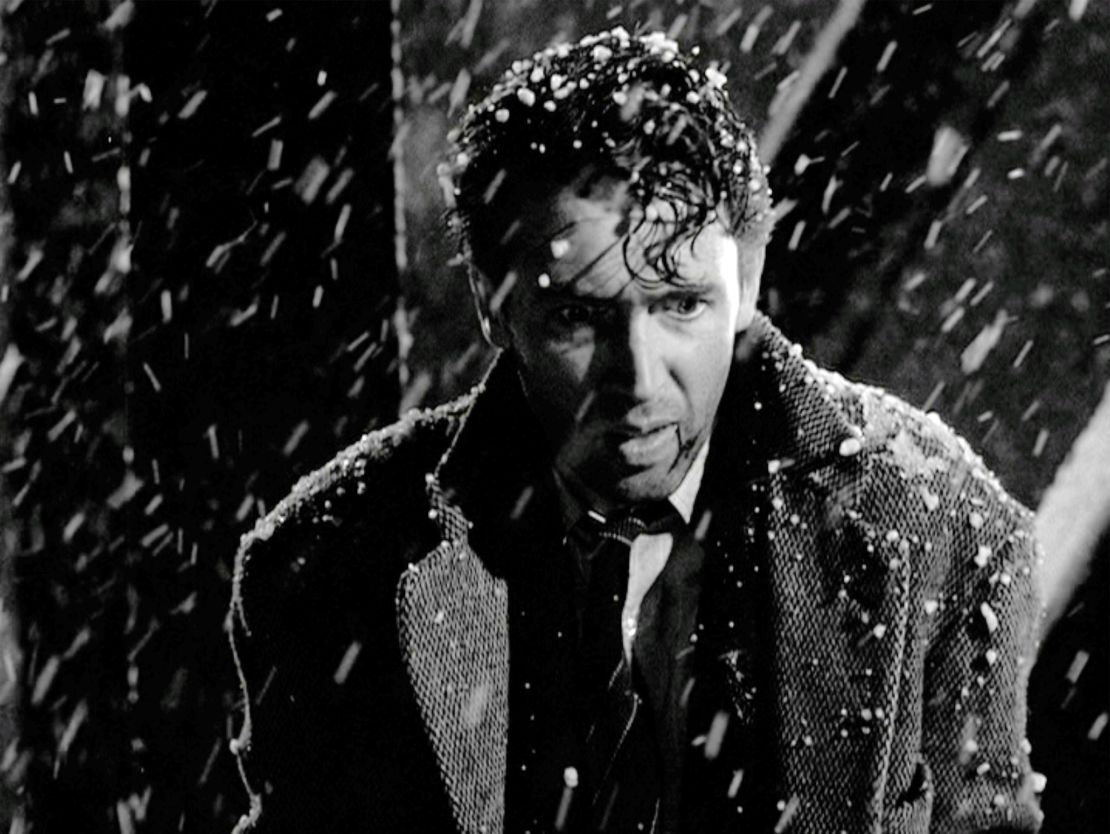 James Stewart as George Bailey in the holiday classic, "It's a Wonderful Life."