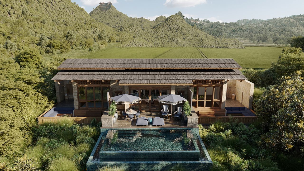 <strong>Punakha River Lodge, Bhutan:</strong> Luxury travel company andBeyond will be launching its first lodge in Asia with this opening in September 2023.