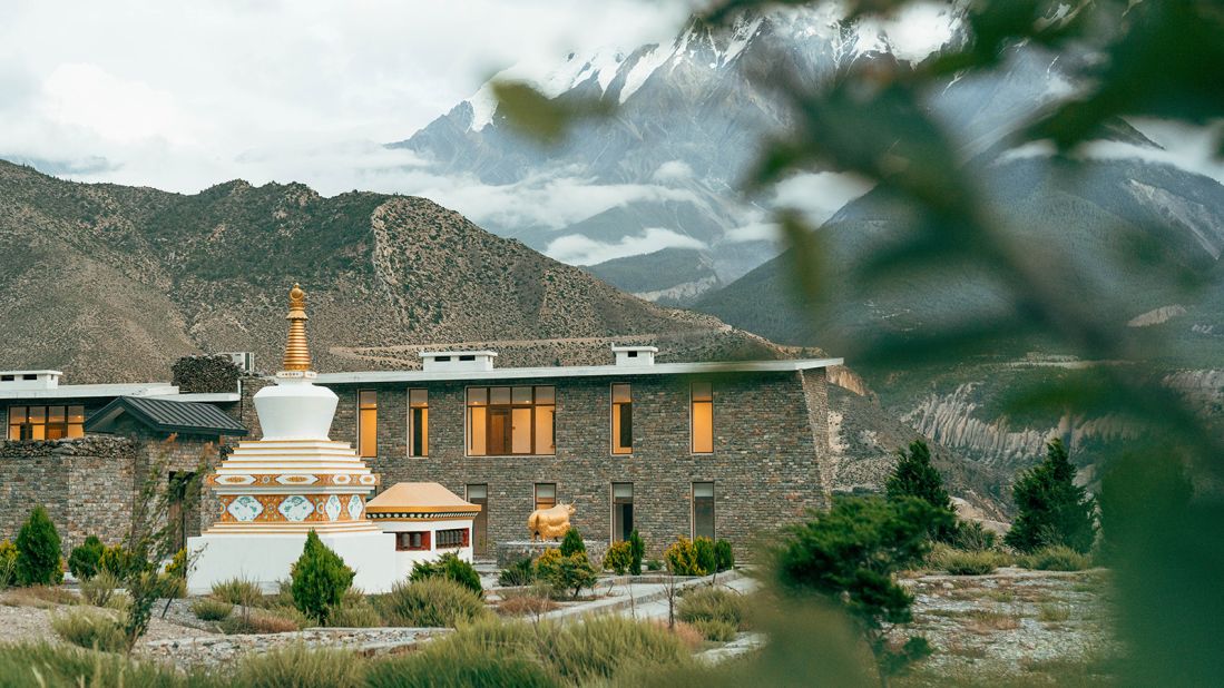 <strong>Shinta Mani Mustang, Nepal: </strong>Shinta Mani Mustang's 29 suites are modeled after a traditional Tibetan home and offer show-stopping views over the Himalayas.