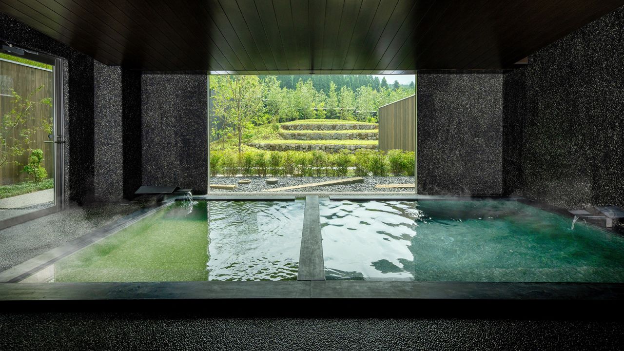KAI Yufuin is a luxurious hot spring ryokan nestled between Mount Yufu and the rice fields of Oita.