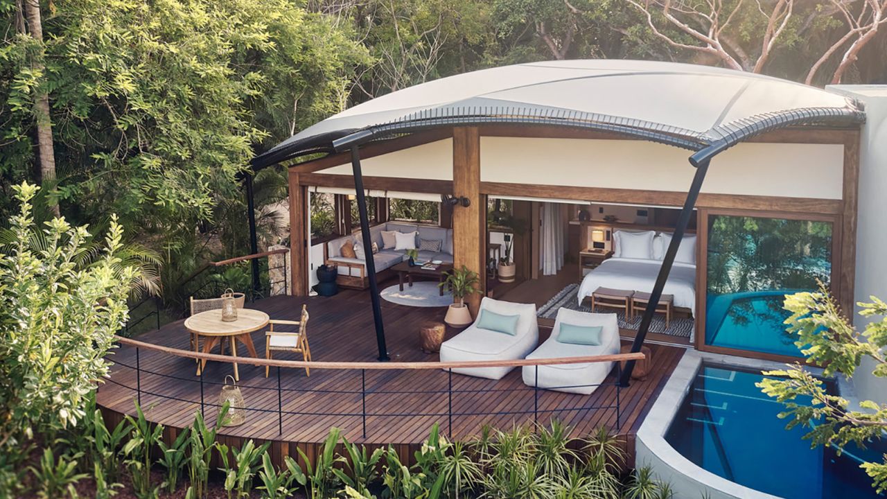 This unique Four Seasons Resort is situated amidst 48 acres of lush forest in Riviera Nayarit.