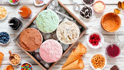 Ice cream is a treat for a group of any size, and you don't have to worry that it will go stale in a few days.