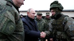 President Vladimir Putin visited a training ground for recruits summoned to military service under a partial mobilization, in Ryazan, western Russia in October.