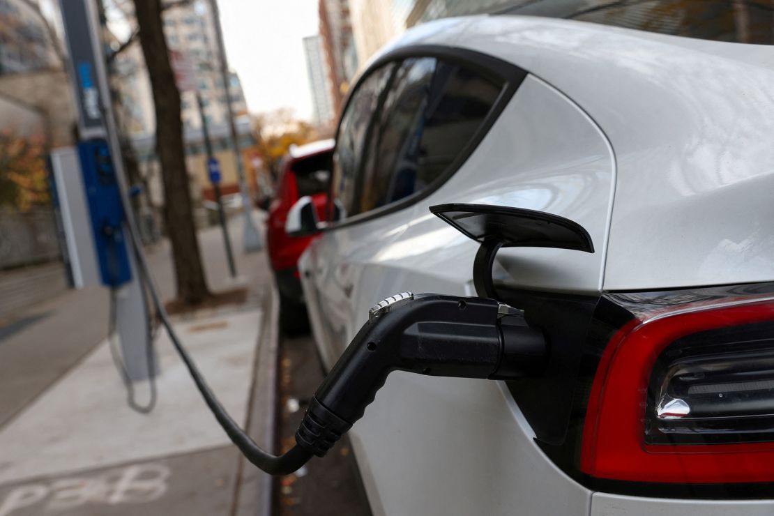 The Inflation Reduction Act includes a tax break of up to $7,500 for purchases of new electric vehicles — if components come from the United States or countries with which the United States has a free trade agreement.