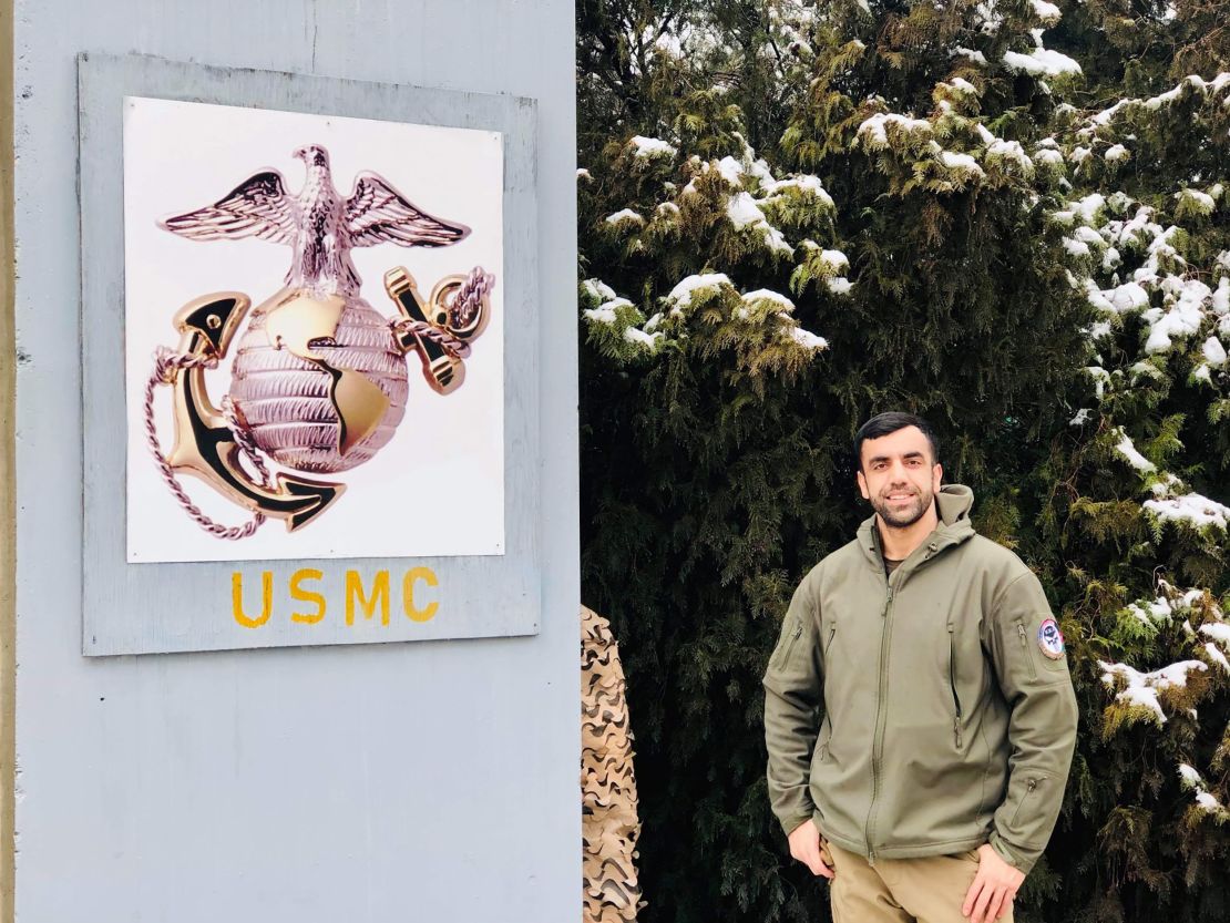 Sami Safi at Bagram Airfield, Afghanistan.