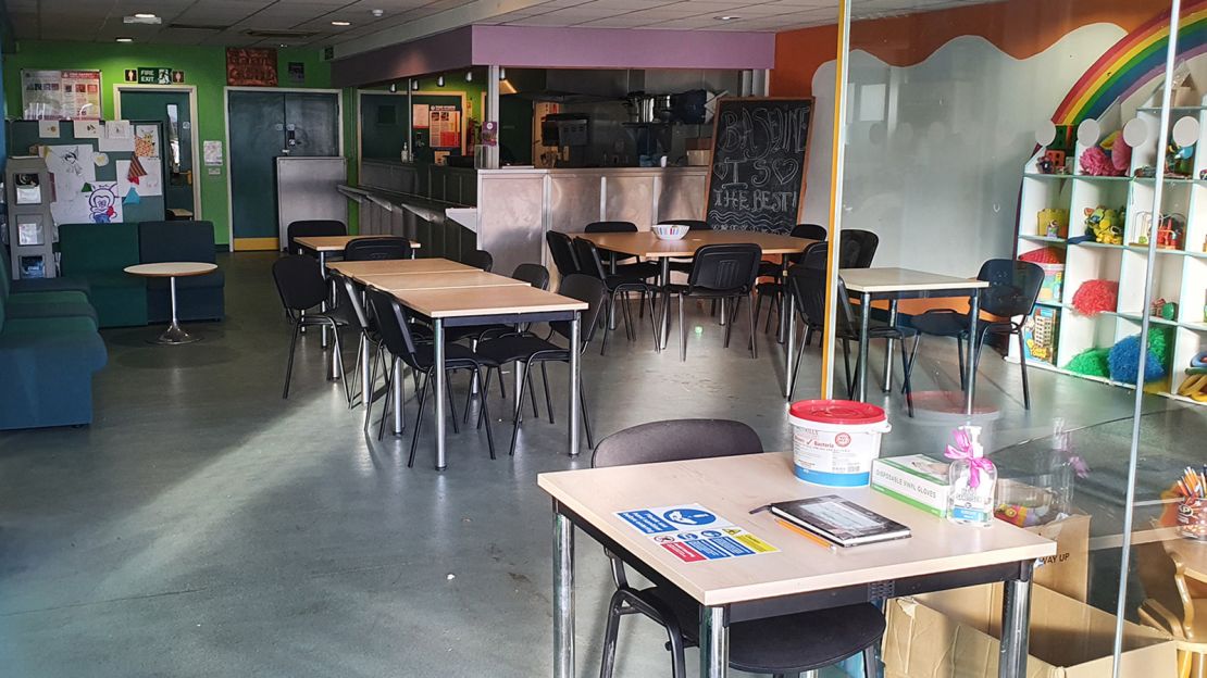The café space at Future Projects' Baseline Centre in Norwich. The Centre, which serves as a community space, is currently undergoing renovation.