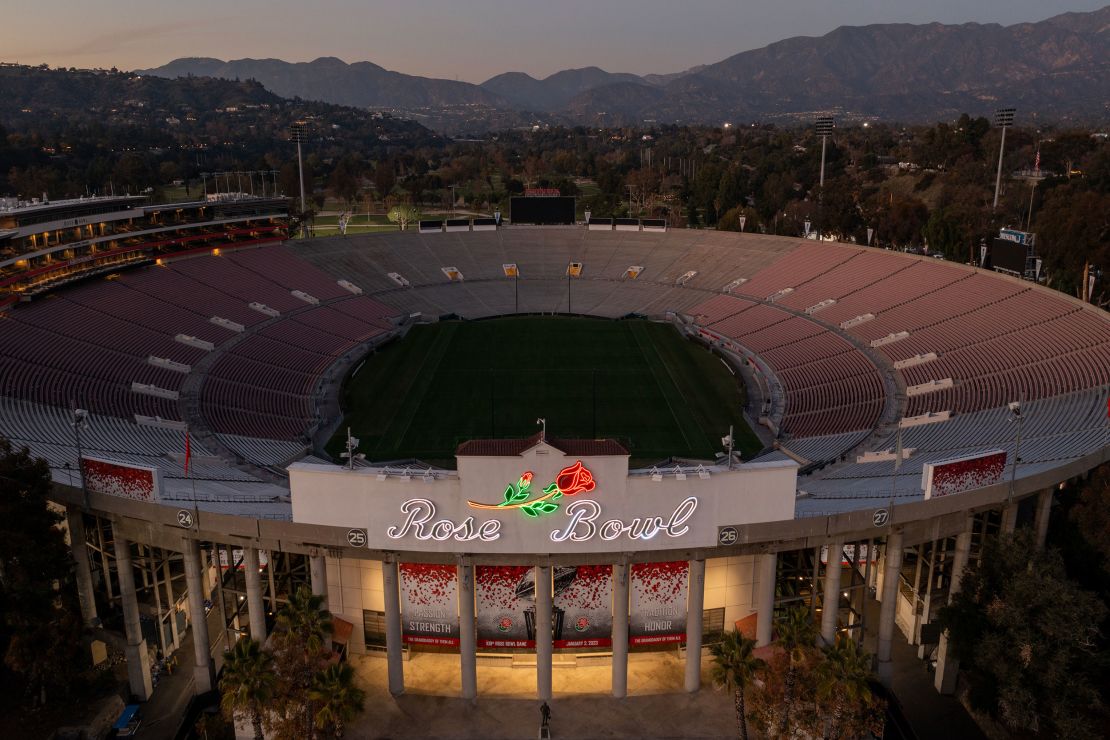The Rose Bowl in Pasadena, California -- the stadium to start the whole "Bowl" trend. 