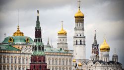 This photograph shows a view of the Kremlin taken on October 18, 2022 in Moscow.