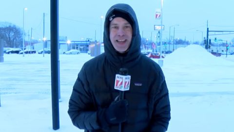 Woodley called working as a weather correspondent for future storms his 