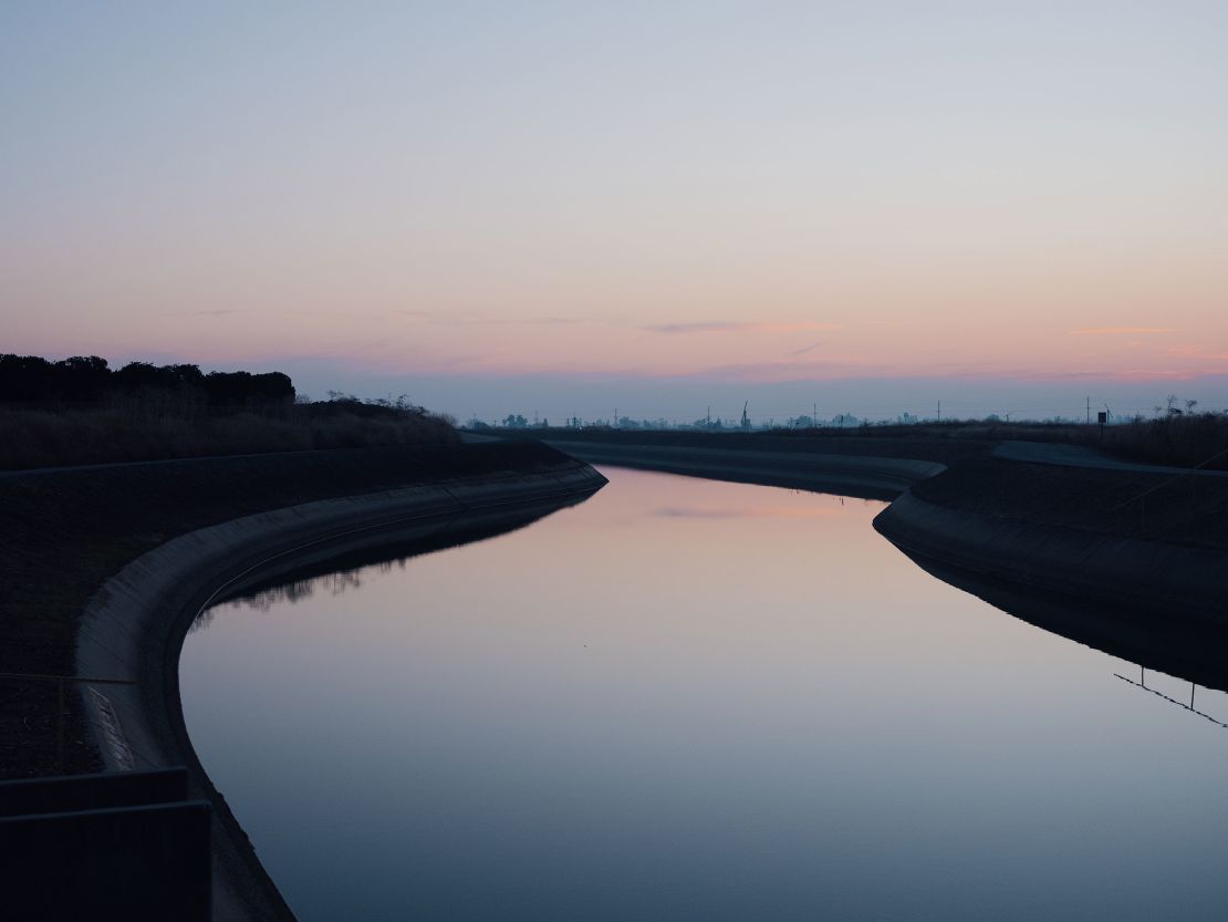 The Friant-Kern Canal carries melted snowpack water from Northern California to Central Valley farms.