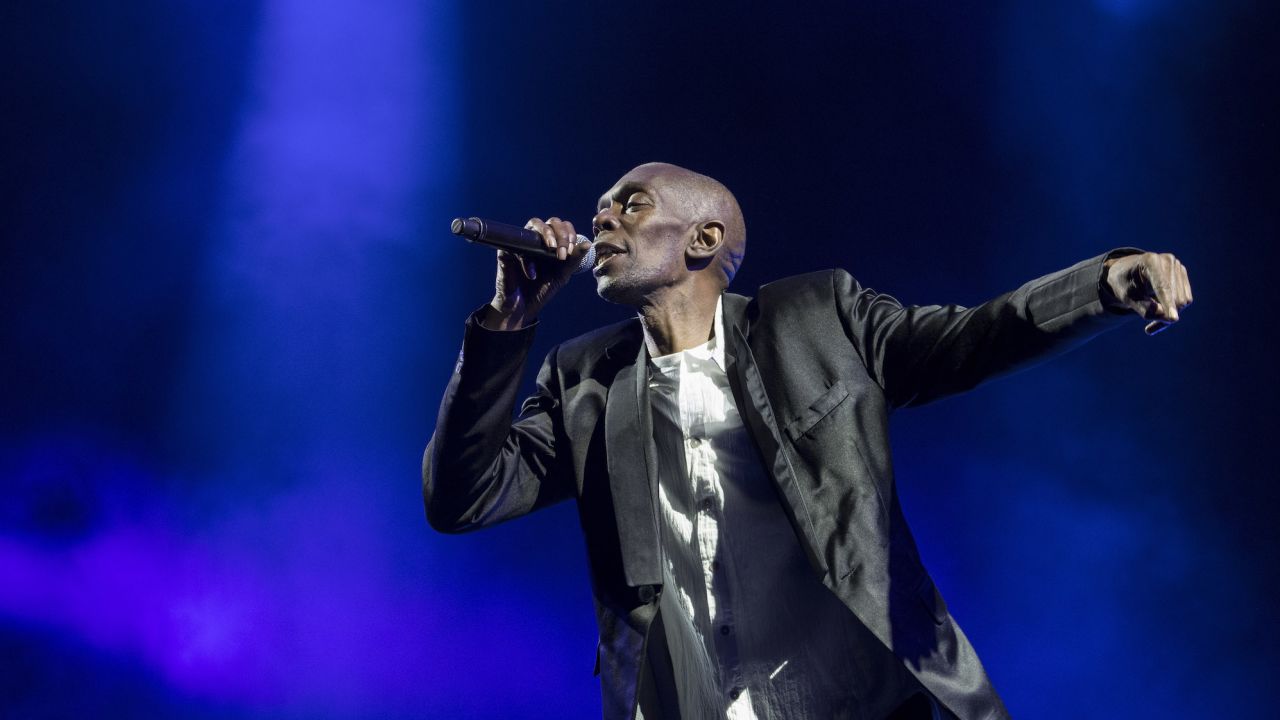 Maxi Jazz of Faithless performs on stage at the Isle of Wight Festival on June 9, 2016.