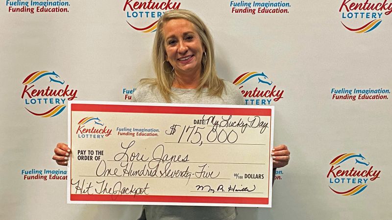 A Kentucky woman won 5,000 after getting a lottery ticket at an office gift exchange