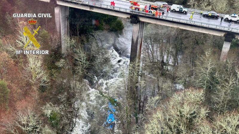 Six dead in Spain after bus plunges off bridge into river | CNN