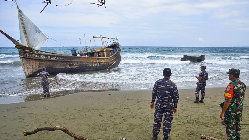 Dozens of Rohingya rescued from stricken vessel after weeks adrift at sea, but fears grow for those still aboard | CNN