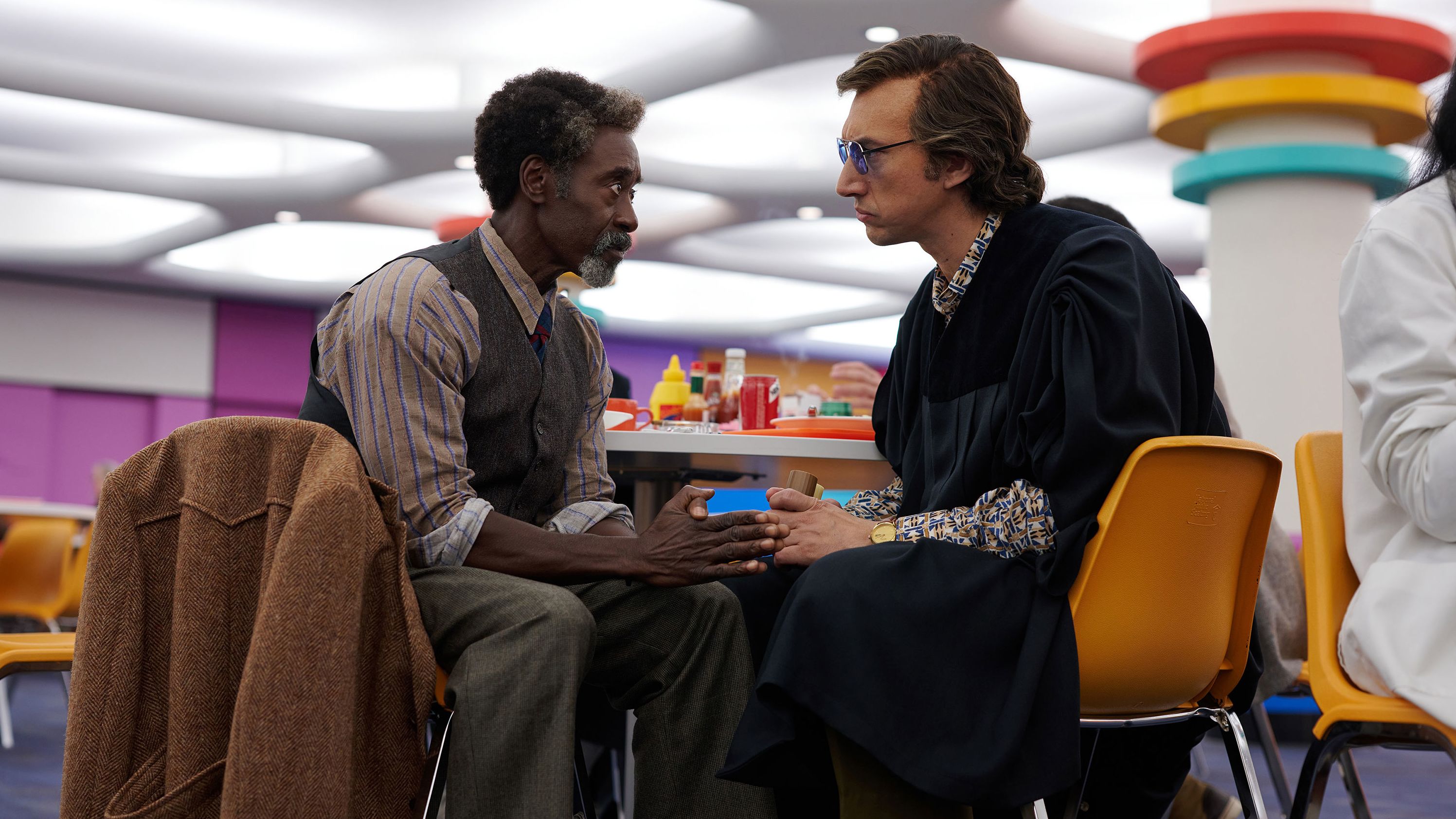 Don Cheadle and Adam Driver in "White Noise."