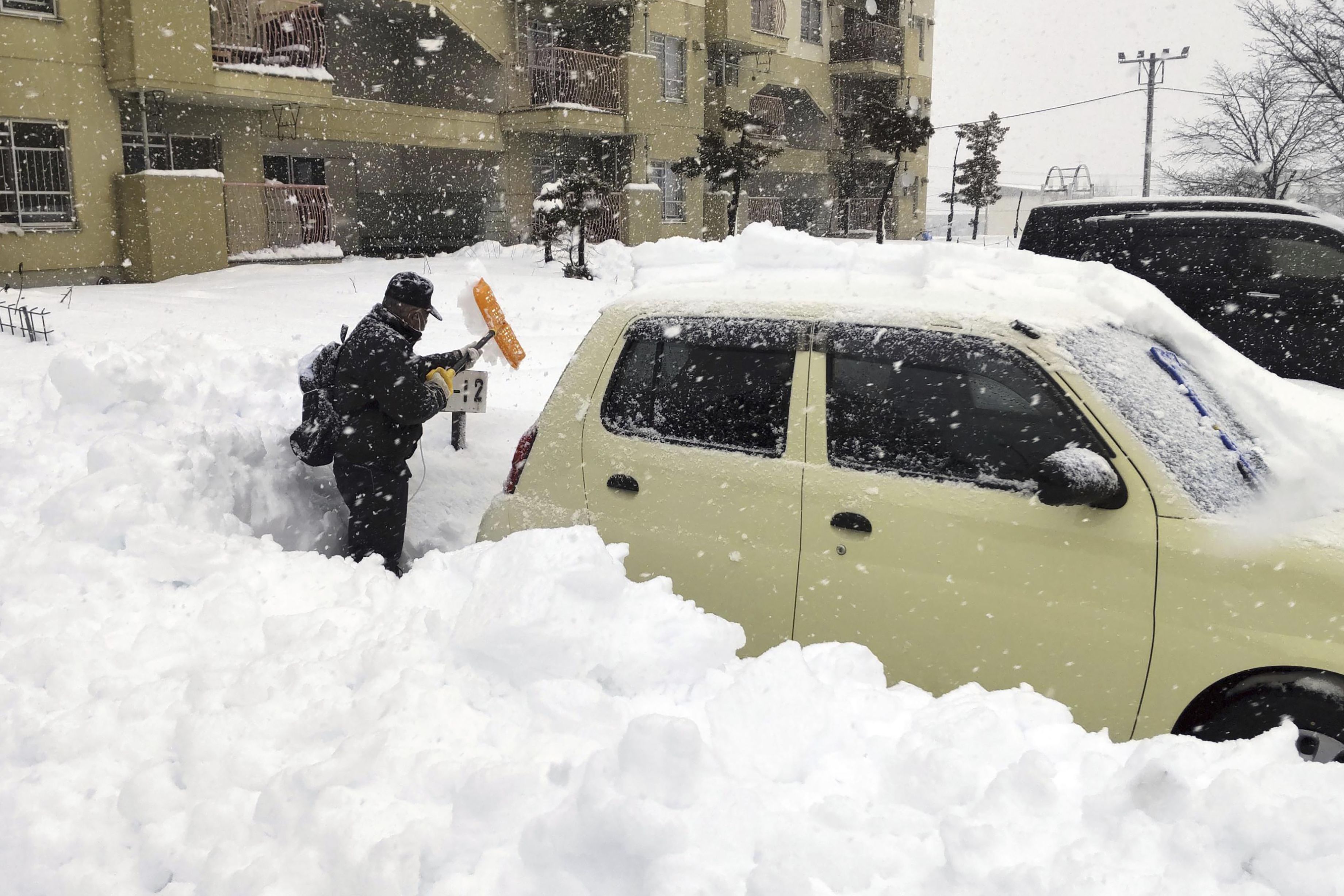 Heaviest Snow in 7 Years Strikes Tokyo