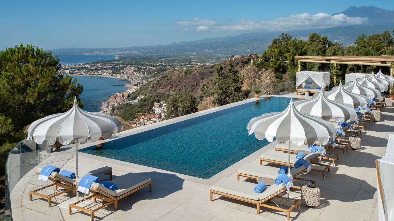 <strong>The real 'White Lotus' hotel:</strong> Season two of HBO's acclaimed series "The White Lotus" was filmed in the San Domenico Palace hotel on the island of Sicily.