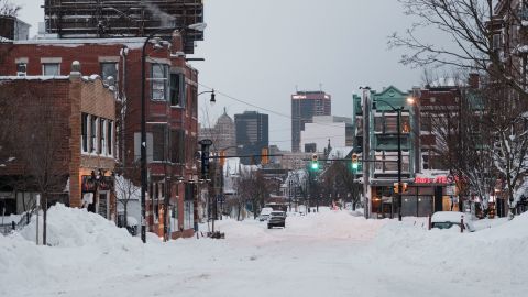 A beleaguered Buffalo on Tuesday after days of winter weather that left parts of the city impassable.