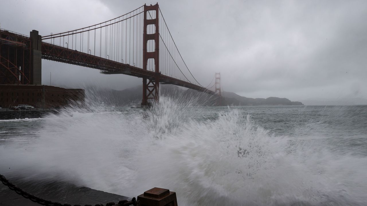 A rainstorm moves into San Francisco and the Bay Area on Tuesday, December 27, 2022. 