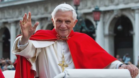 Pope Benedict XVI is pictured in Venice, Italy on May 7, 2011.
