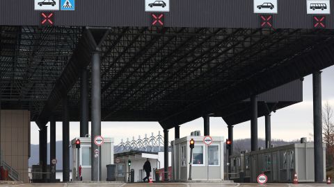 The Merdare border crossing between Kosovo and Serbia was closed by Pristina this month after protesters on the Serbian side blocked it in support of Serbs in Kosovo who are refusing to recognise the country's independence.