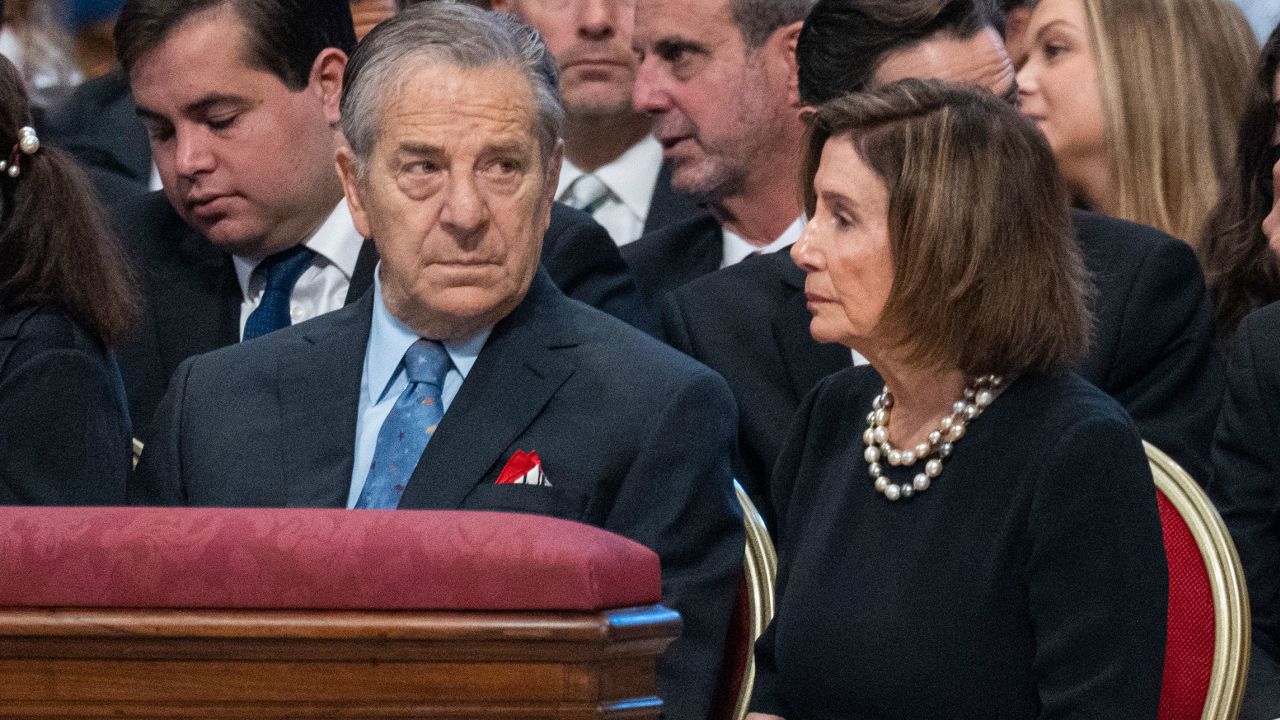 House Speaker Nancy Pelosi and her husband, Paul, attend Mass at the Vatican on June 29, 2022. 