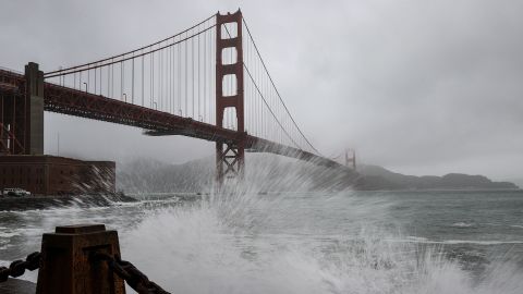 A rainstorm moved into San Francisco and the Bay Area on December 27, 2022. 