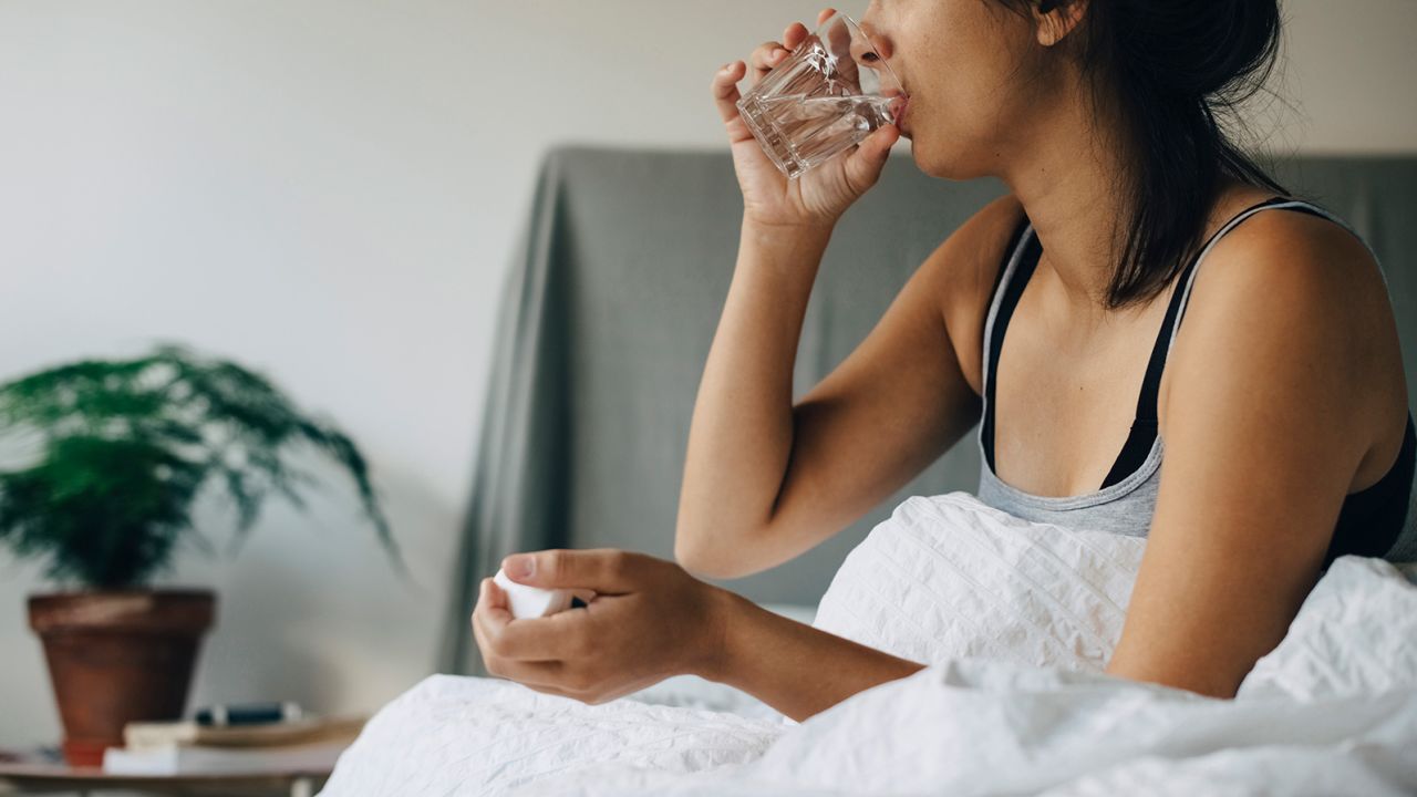 Drink as much water as you can when you wake up the next day. A multivitamin also may help.