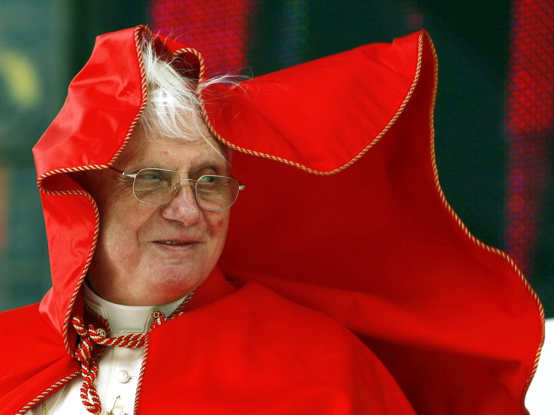 The former pope, pictured on September 9, 2007, was known to be more conservative than his successor, Pope Francis. 