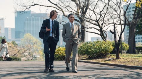 (From left) Ansel Elgort and Ken Watanabe from Tokyo Vice.