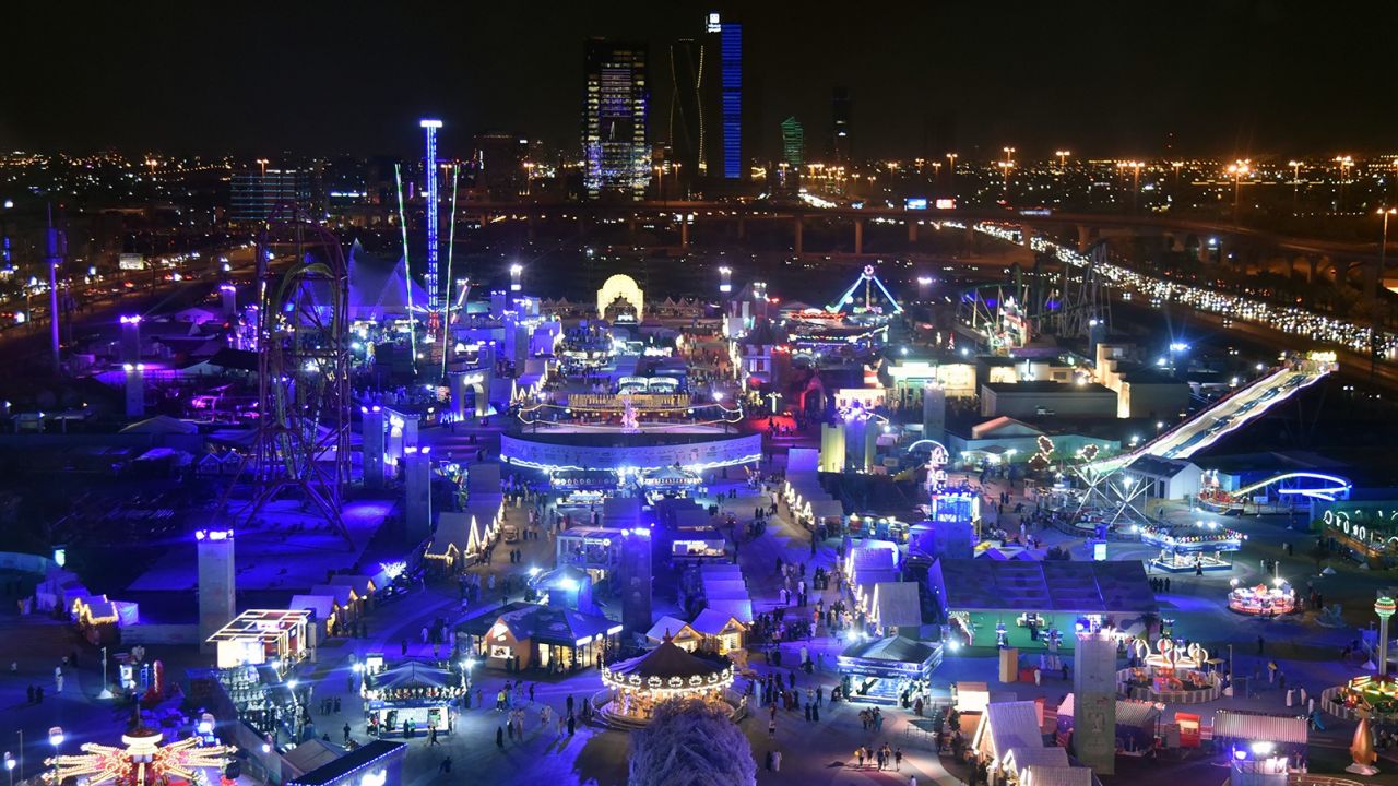 Riyadh's "Winter Wonderland" is seen in November 2021.