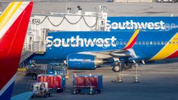 Southwest Airlines planes at Baltimore Washington International Airport (BWI) on December 28, 2022. 