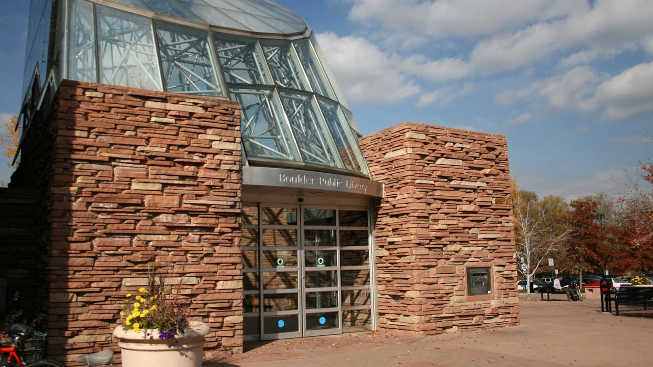 An exterior view of the public library in Boulder, Colorado, is seen in October 2007.