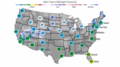 New Yr’s Eve climate: It will likely be moist on each coasts and an ‘atmospheric river’ will goal California