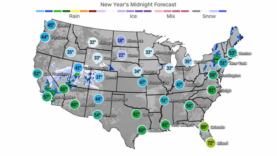 New Year's Eve weather: It will be wet on both coasts and an 'atmospheric  river' will target California
