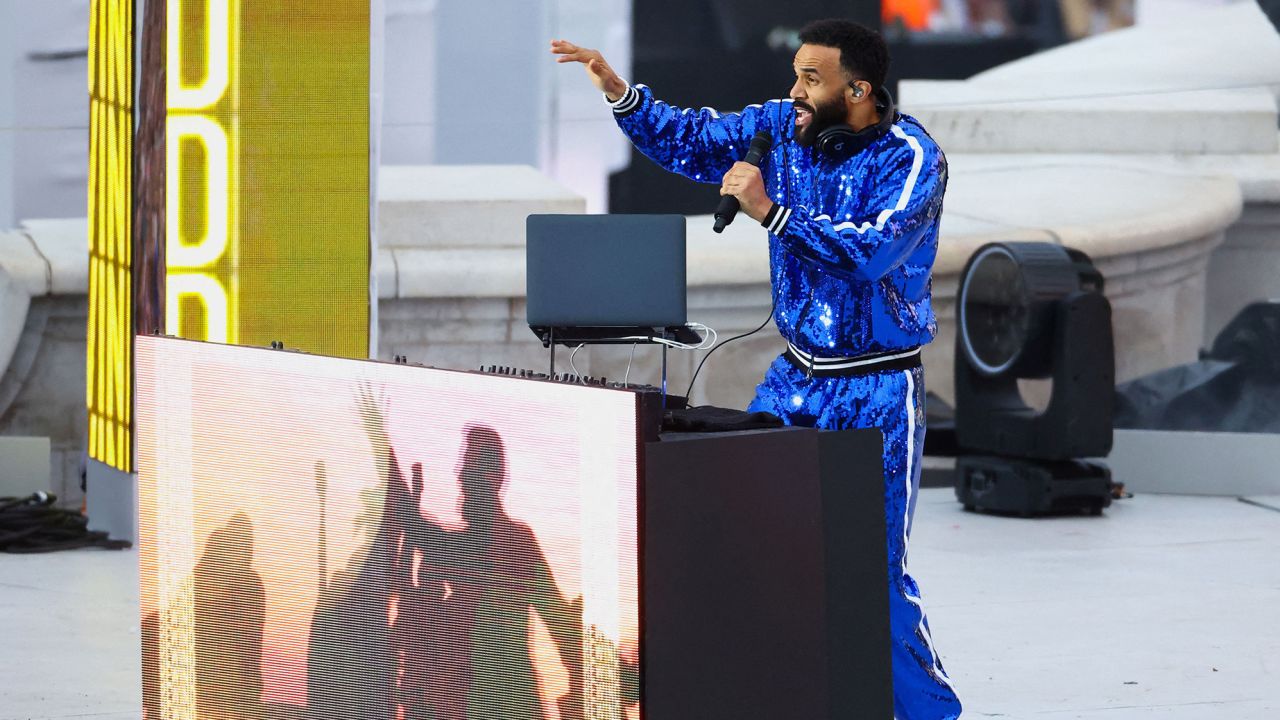 Craig David performs at a concert at Buckingham Palace on June 4 as part of Queen Elizabeth II's platinum jubilee celebrations.