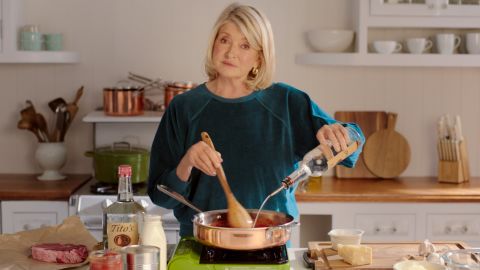 Martha Stewart stars in a new campaign for Tito's Handmade Vodka.