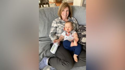 Colleen Van Natta with her grandson, Beckham.