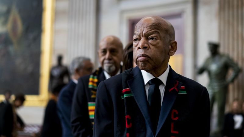 Statue of late civil rights icon John Lewis will be erected in his congressional district where a confederate monument once stood - CNN