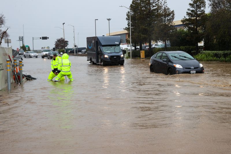 Flooding prompts closure of major Bay Area highway and evacuation