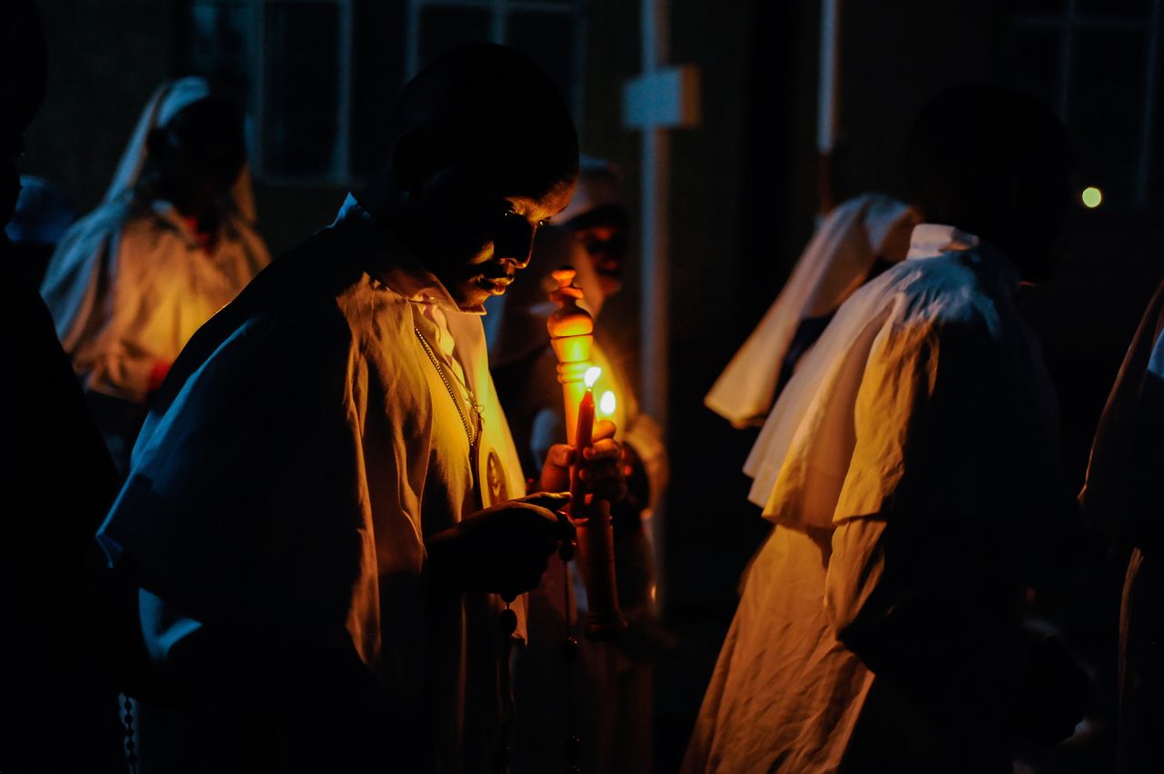 A Mass is held to welcome the new year in Nairobi, Kenya.