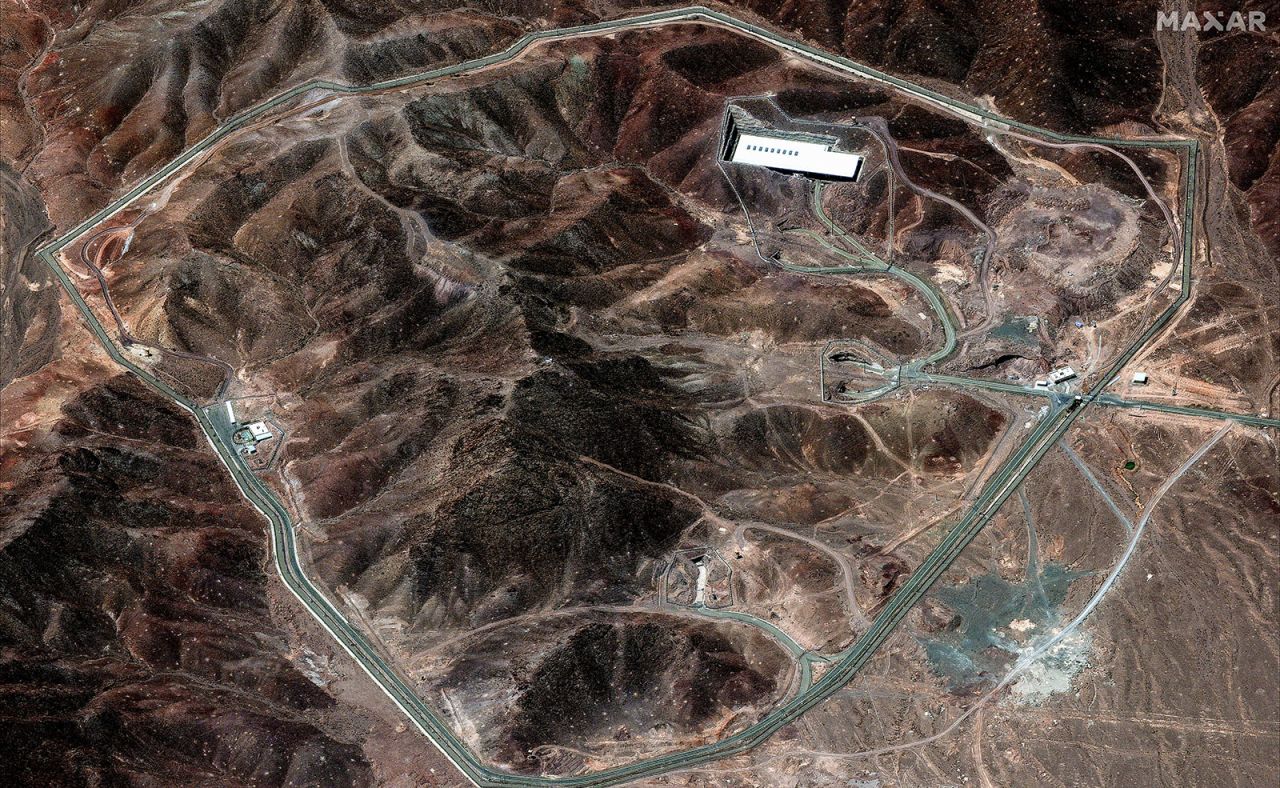 The Fordow Fuel Enrichment Plant in central Iran, seen on June 14.