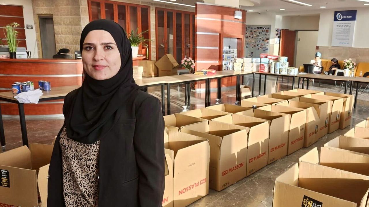 Ayesha Ziadna is pictured at a community center in Rahat, Israel.