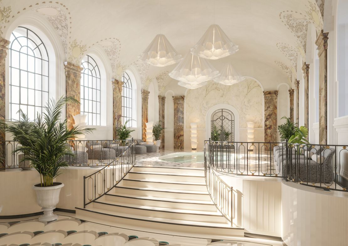 Signature spaces are being meticulously restored using archival photographs and original blueprints.