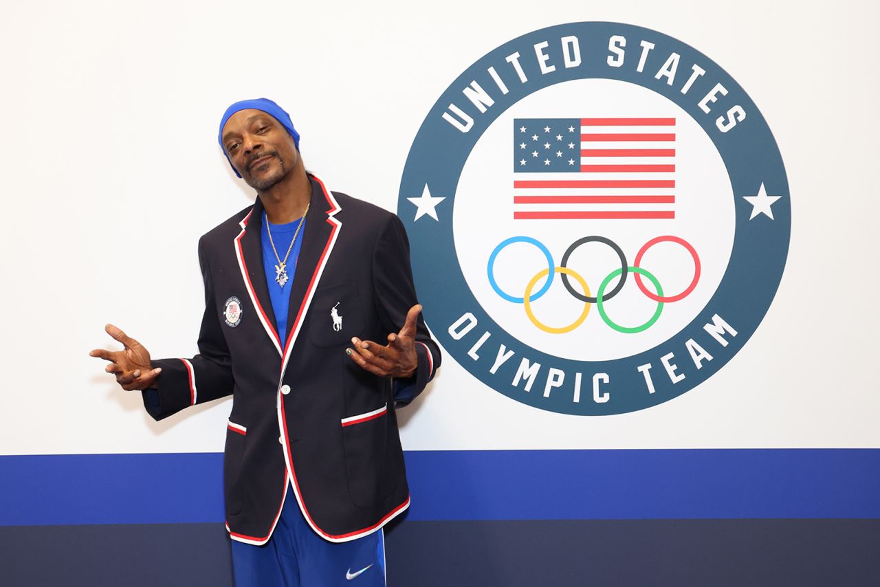 Snoop Dogg poses for a picture during Team USA Welcome Experience ahead of Paris 2024 Summer Olympics at Polo Ralph Lauren in Paris, France on July 21.