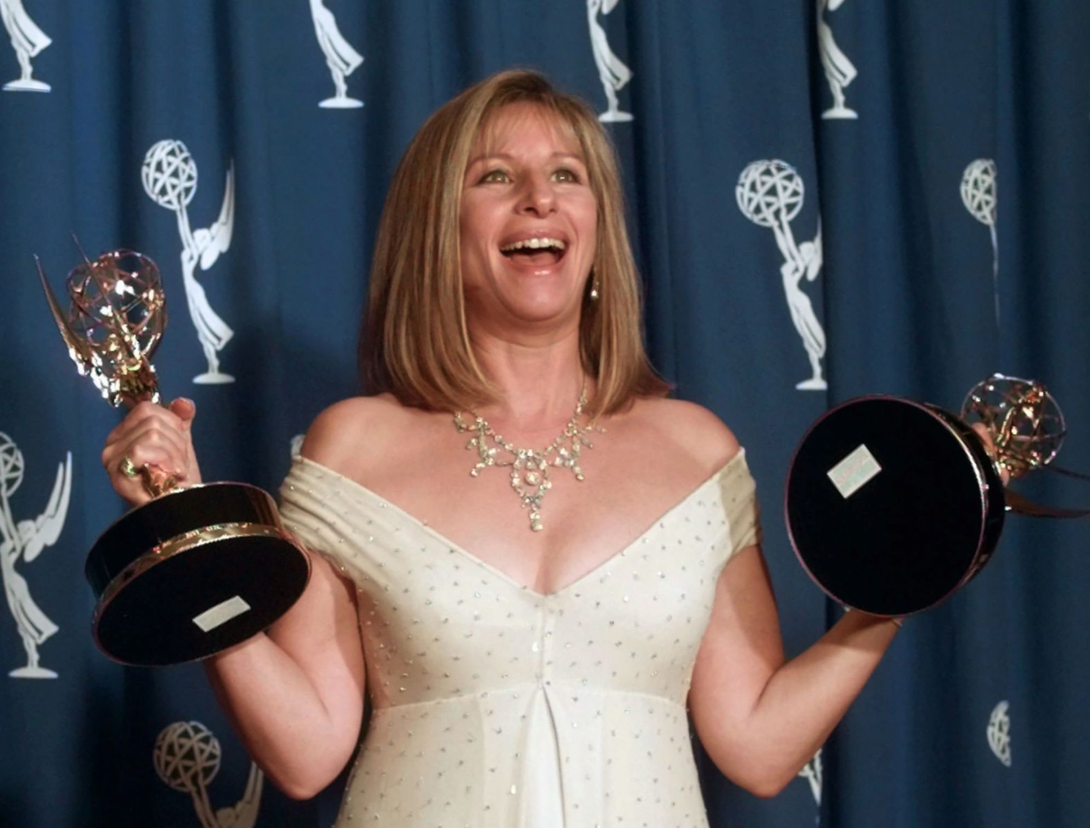 Streisand holds two Emmys for her work on "Barbra Streisand: The Concert" in 1995. The special garnered 10 Emmy nominations and five wins.